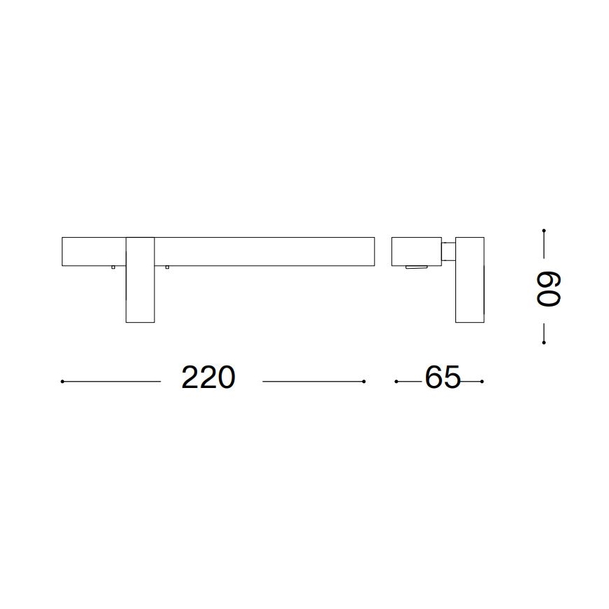 Ideal Lux - Επιτοίχιο φωτιστικό LED BONNE 2xLED/6,5W/230V CRI 90 ματ χρώμιο