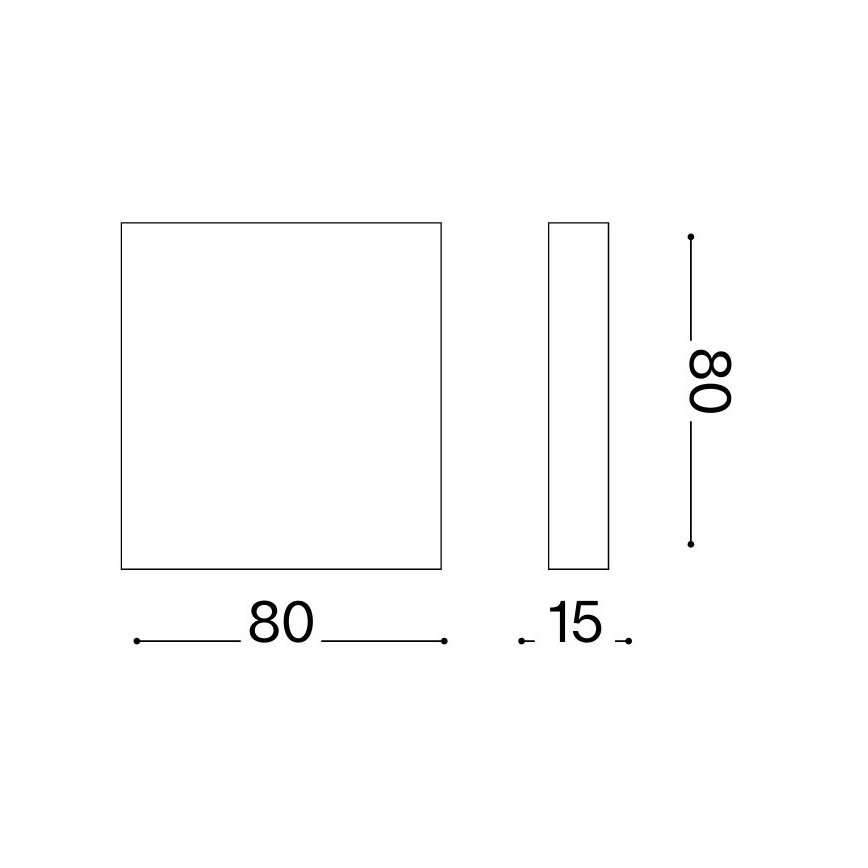 Ideal Lux - Επιτοίχιο φωτιστικό LED εξωτερικού χώρου POST-IT LED/3W/12V CRI 90 καφέ
