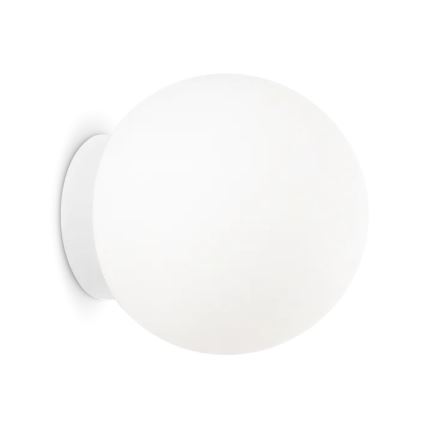 Ideal Lux - Επιτοίχιο φωτιστικό MAPA 1xE27/42W/230V διάμ. 20 cm λευκό