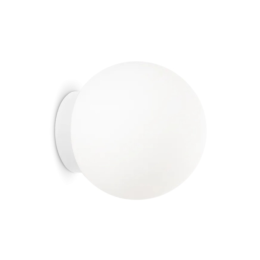 Ideal Lux - Επιτοίχιο φωτιστικό MAPA 1xE27/42W/230V διάμ. 20 cm λευκό