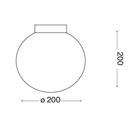 Ideal Lux - Επιτοίχιο φωτιστικό MAPA 1xE27/42W/230V διάμ. 20 cm λευκό