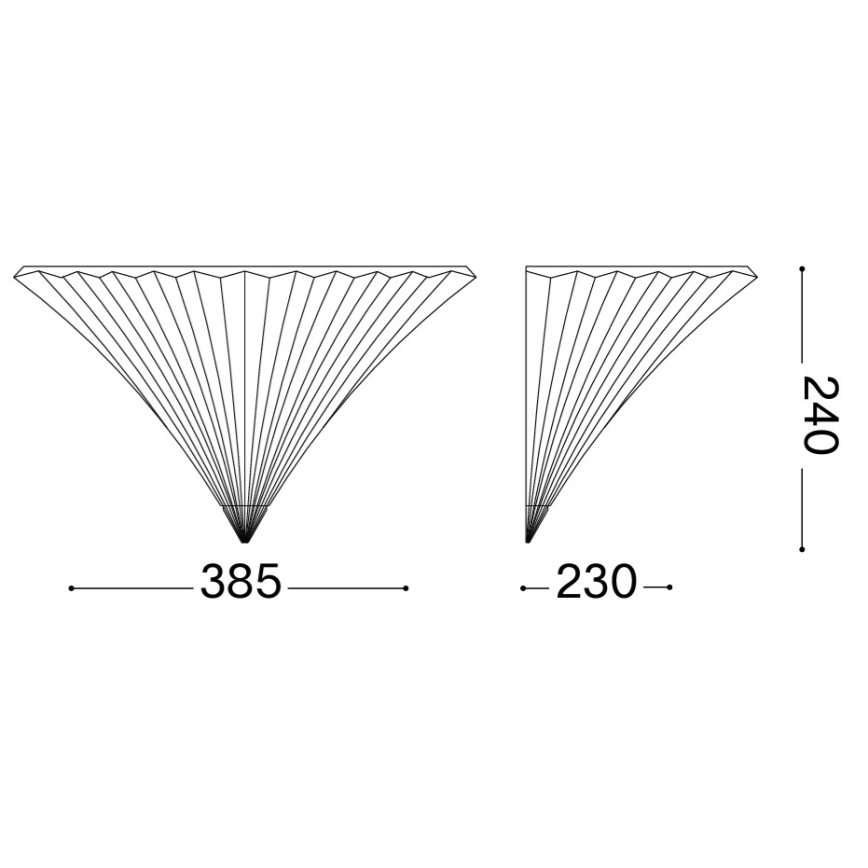 Ideal Lux - Επιτοίχιο φωτιστικό SANTA 1xE14/40W/230V διάφανο