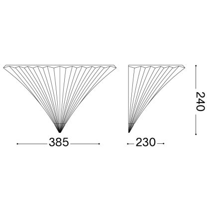 Ideal Lux - Επιτοίχιο φωτιστικό SANTA 1xE14/40W/230V χρυσό