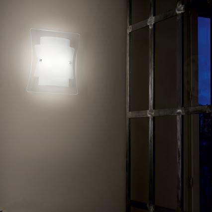 Ideal Lux - Επιτοίχιο φωτιστικό TRIPLO 1xE27/60W/230V διάφανο