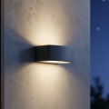 Ideal Lux - Επιτοίχιο φωτιστικό εξωτερικού χώρου ANDROMEDA 1xE27/60W/230V IP55 ανθρακί