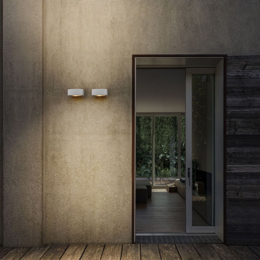 Ideal Lux - Επιτοίχιο φωτιστικό εξωτερικού χώρου ANDROMEDA 1xE27/60W/230V IP55 λευκό