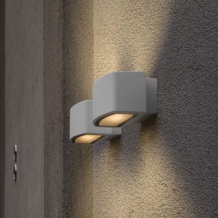 Ideal Lux - Επιτοίχιο φωτιστικό εξωτερικού χώρου ANDROMEDA 1xE27/60W/230V IP55 γκρι