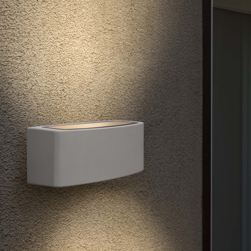 Ideal Lux - Επιτοίχιο φωτιστικό εξωτερικού χώρου ANDROMEDA 1xE27/60W/230V IP55 γκρι