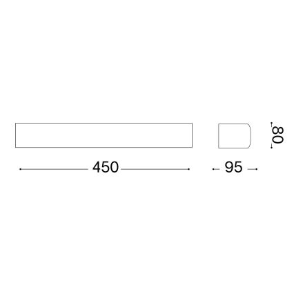 Ideal Lux - Επιτοίχιο φωτιστικό εξωτερικού χώρου ANDROMEDA 2xE27/60W/230V IP55 καφέ