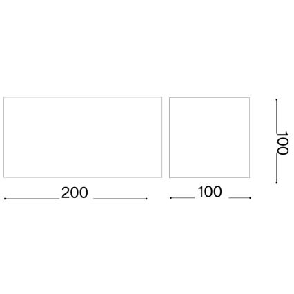 Ideal Lux - Επιτοίχιο φωτιστικό εξωτερικού χώρου ATOM LED/25W/230V CRI 90 IP54 καφέ