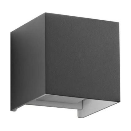 Ideal Lux - Επιτοίχιο φωτιστικό εξωτερικού χώρου LED ATOM LED/12W/230V CRI 90 IP54 ανθρακί