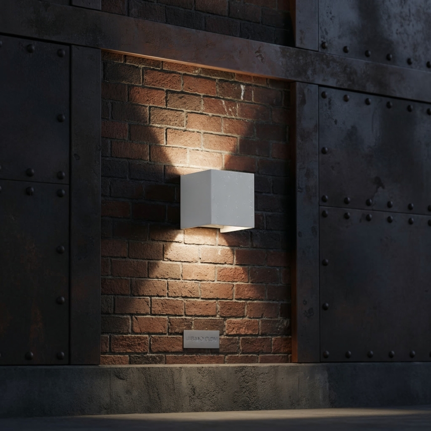 Ideal Lux - Επιτοίχιο φωτιστικό εξωτερικού χώρου LED ATOM LED/12W/230V CRI 90 IP54 λευκό