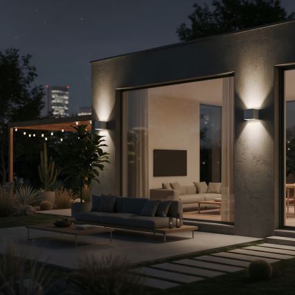 Ideal Lux - Επιτοίχιο φωτιστικό εξωτερικού χώρου LED ATOM LED/12W/230V CRI 90 IP54 λευκό