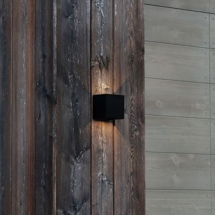 Ideal Lux - Επιτοίχιο φωτιστικό εξωτερικού χώρου LED ATOM LED/12W/230V CRI 90 IP54 μαύρο