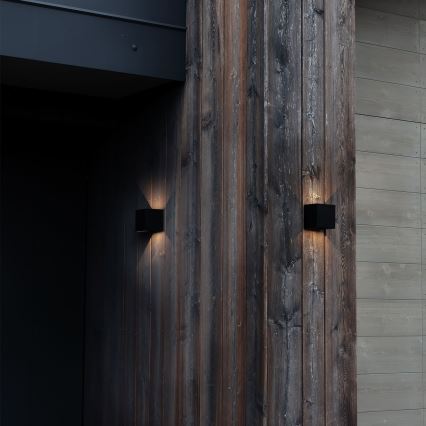 Ideal Lux - Επιτοίχιο φωτιστικό εξωτερικού χώρου LED ATOM LED/12W/230V CRI 90 IP54 μαύρο