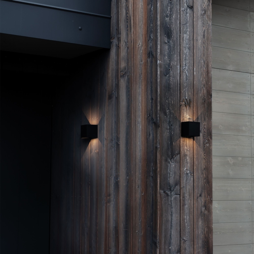 Ideal Lux - Επιτοίχιο φωτιστικό εξωτερικού χώρου LED ATOM LED/12W/230V CRI 90 IP54 μαύρο