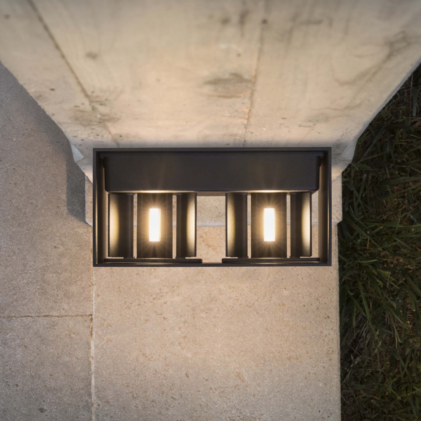 Ideal Lux - Επιτοίχιο φωτιστικό εξωτερικού χώρου LED ATOM LED/25W/230V CRI 90 IP54 ανθρακί
