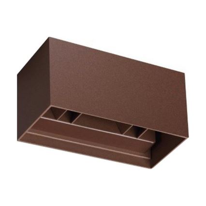 Ideal Lux - Επιτοίχιο φωτιστικό εξωτερικού χώρου LED ATOM LED/25W/230V CRI 90 IP54 καφέ