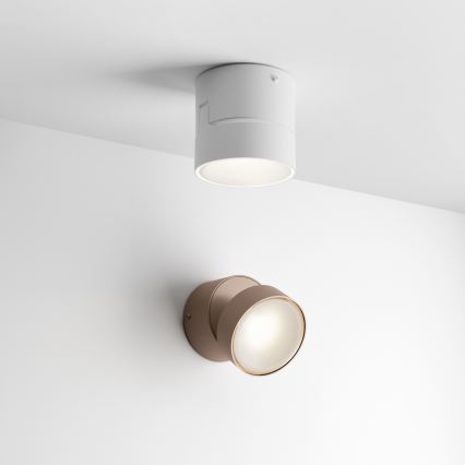 Ideal Lux - Επιτοίχιο φωτιστικό εξωτερικού χώρου LED OMEGA LED/7W/230V CRI 90 IP54 καφέ
