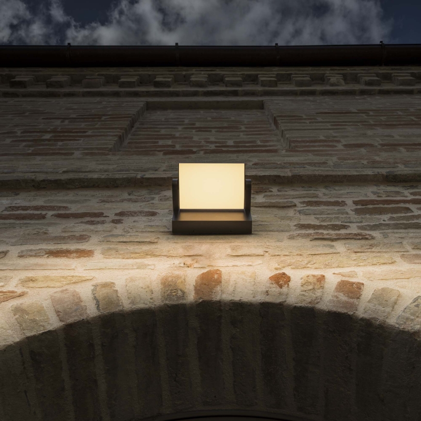 Ideal Lux - Επιτοίχιο φωτιστικό εξωτερικού χώρου LED SWIPE LED/21W/230V CRI 90 IP54 καφέ