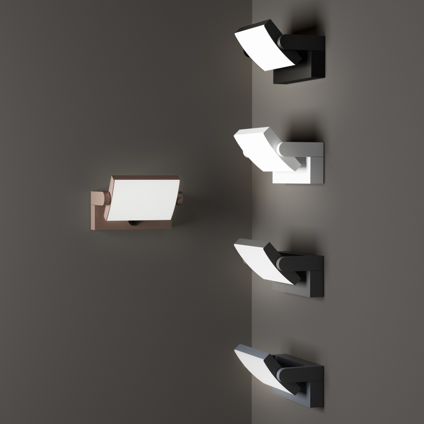 Ideal Lux - Επιτοίχιο φωτιστικό εξωτερικού χώρου LED SWIPE LED/21W/230V CRI 90 IP54 καφέ