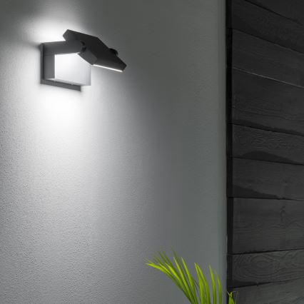Ideal Lux - Επιτοίχιο φωτιστικό εξωτερικού χώρου LED SWIPE LED/21W/230V CRI 90 IP54 ανθρακί