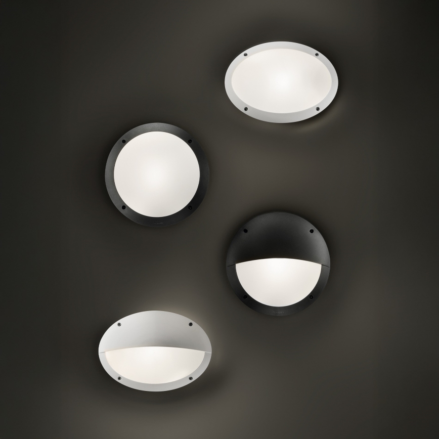 Ideal Lux - Επιτοίχιο φωτιστικό εξωτερικού χώρου POLAR 1xE27/23W/230V IP66 λευκό