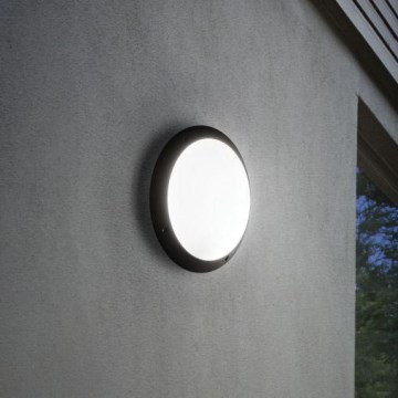 Ideal Lux - Επιτοίχιο φωτιστικό εξωτερικού χώρου POLAR 1xE27/23W/230V IP66 μαύρο