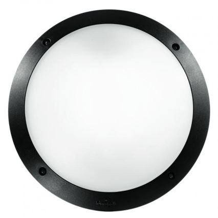 Ideal Lux - Επιτοίχιο φωτιστικό εξωτερικού χώρου POLAR 1xE27/23W/230V IP66 μαύρο