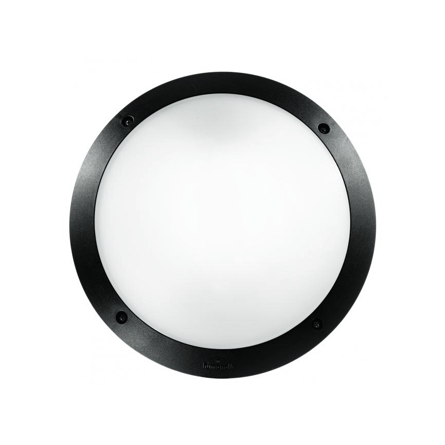 Ideal Lux - Επιτοίχιο φωτιστικό εξωτερικού χώρου POLAR 1xE27/23W/230V IP66 μαύρο