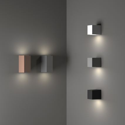 Ideal Lux - Επιτοίχιο φωτιστικό εξωτερικού χώρου UP 1xG9/15W/230V IP44 ανθρακί