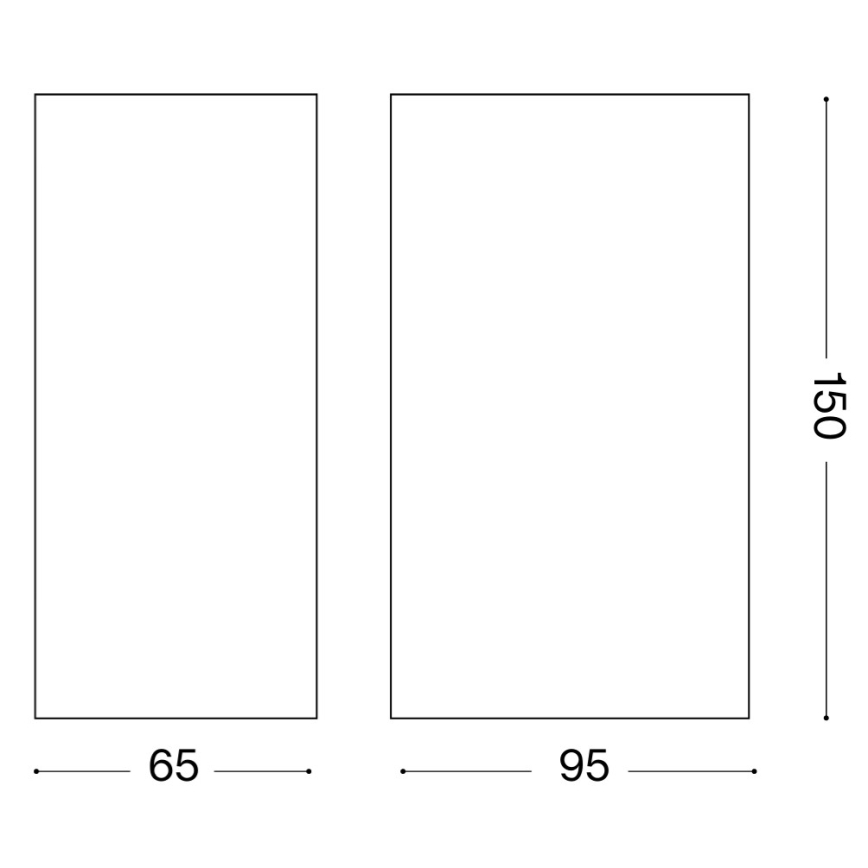 Ideal Lux - Επιτοίχιο φωτιστικό εξωτερικού χώρου UP 2xG9/15W/230V IP44 καφέ