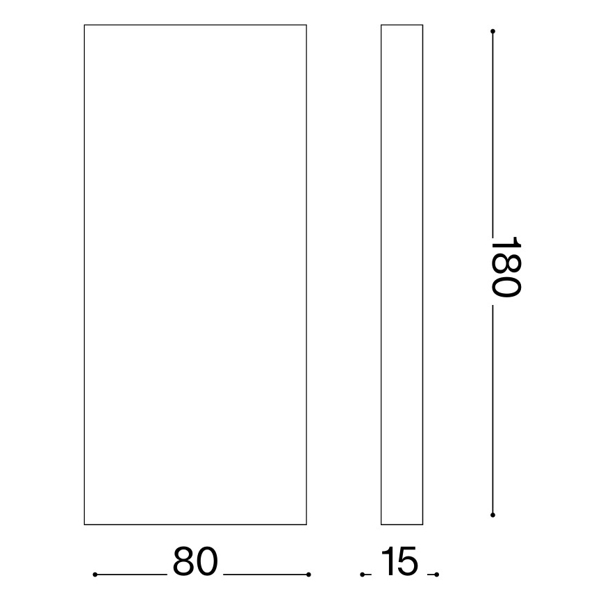 Ideal Lux - Επιτοίχιο εξωτερικό φωτιστικό LED POST-IT LED/6W/12V CRI 90 ορείχαλκος