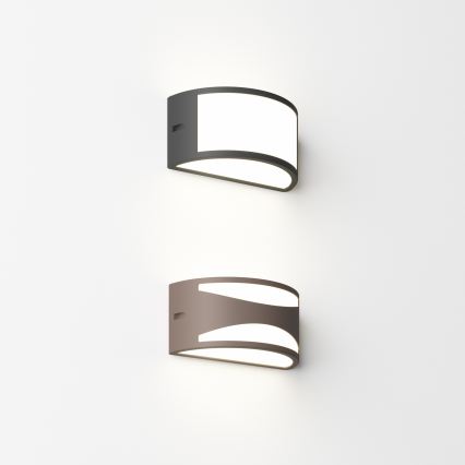 Ideal Lux - Επιτοίχιο εξωτερικό φωτιστικό REX 1xE27/60W/230V IP44 καφέ