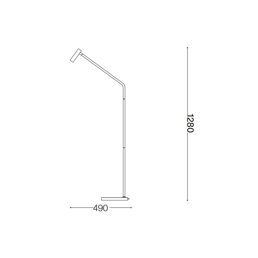 Ideal Lux - Επιδαπέδια λάμπα LED EASY LED/3,5W/230V CRI 90 μαύρο