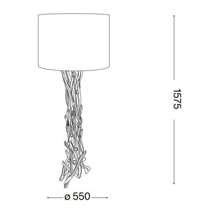 Ideal Lux - Επιδαπέδιο φωτιστικό DRIFTWOOD 1xE27/60W/230V guava