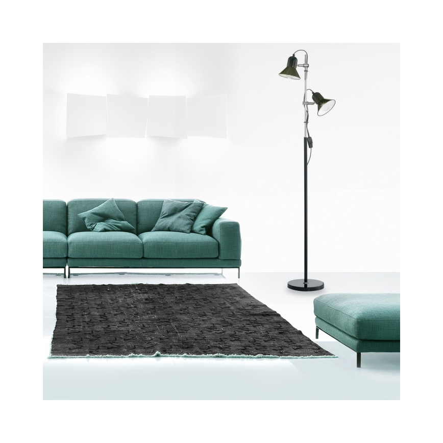 Ideal Lux - Επιδαπέδιο φωτιστικό POLLY 2xE27/60W/230V μαύρο
