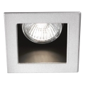 Ideal Lux - Εντοιχισμένο φωτιστικό FUNKY 1xGU10/50W/230V 9x9 cm ματ χρώμιο