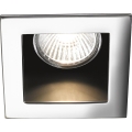 Ideal Lux - Εντοιχισμένο φωτιστικό οροφής FUNKY 1xGU10/50W/230V 9x9 cm γυαλιστερό χρώμιο