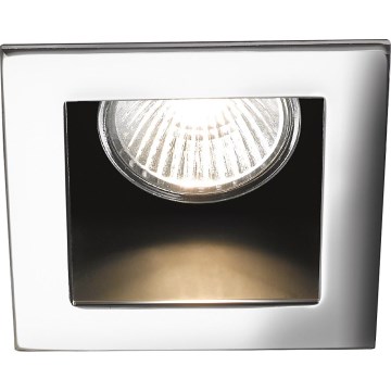 Ideal Lux - Εντοιχισμένο φωτιστικό οροφής FUNKY 1xGU10/50W/230V 9x9 cm γυαλιστερό χρώμιο