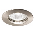 Ideal Lux - Εντοιχισμένο φωτιστικό οροφής JAZZ 1xGU10/50W/230V διάμ. 7,7 εκ. ματ χρώμιο