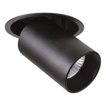 Ideal Lux - Εντοιχισμένο σποτ οροφής LED NOVA LED/12W/230V CRI 90 Ø 11 cm μαύρο