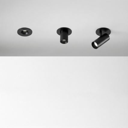 Ideal Lux - LED εντοιχιστό σποτ NOVA LED/6W/230V 3000K CRI 90 Ø 6,8 cm μαύρο