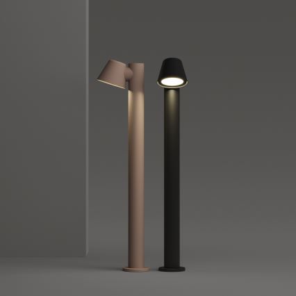 Ideal Lux - Εξωτερικό φωτιστικό GAS 1xGU10/35W/230V 80 cm IP43 καφέ