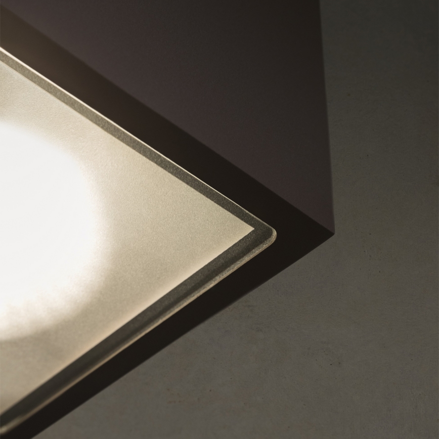 Ideal Lux - Εξωτερικό φωτιστικό σποτ TECHO 1xGU10/20W/230V 15x15 cm IP54 μαύρο