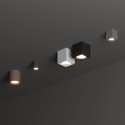 Ideal Lux - Εξωτερικό φωτιστικό σποτ TECHO 1xGU10/20W/230V 15x15 cm IP54 μαύρο