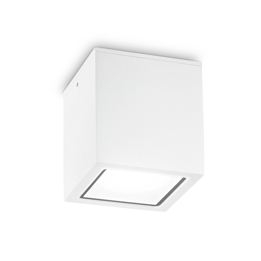 Ideal Lux - Εξωτερικό φωτιστικό σποτ TECHO 1xGU10/20W/230V 9x9 cm IP54 λευκό