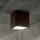 Ideal Lux - Εξωτερικό φωτιστικό σποτ TECHO 1xGU10/20W/230V 9x9 cm IP54 καφέ