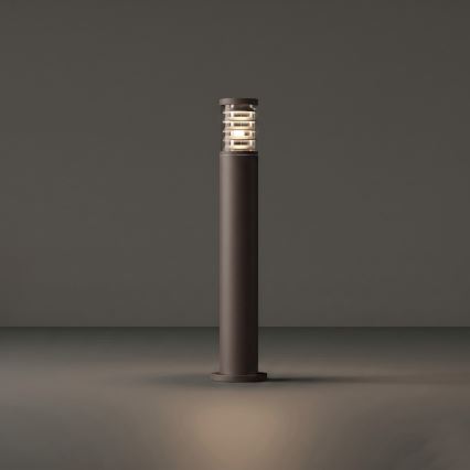 Ideal Lux - Εξωτερικό φωτιστικό TRONCO 1xE27/42W/230V 80 cm IP65 καφέ