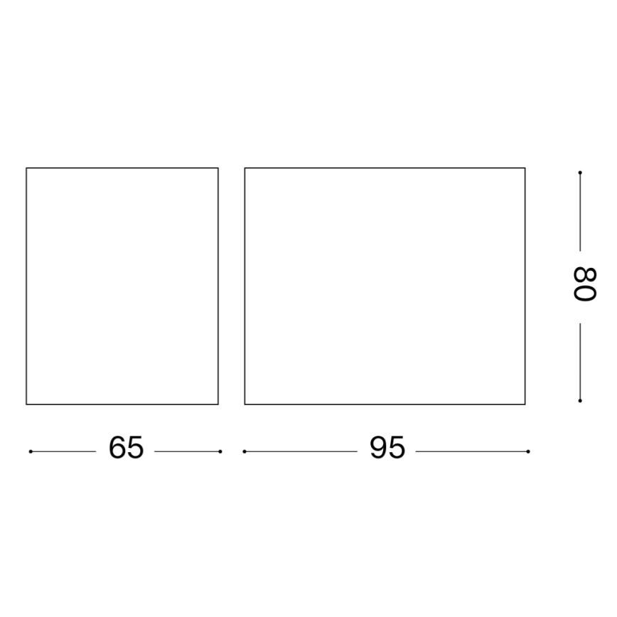 Ideal Lux - Εξωτερικό φωτιστικό τοίχου UP 1xG9/15W/230V IP44 καφέ